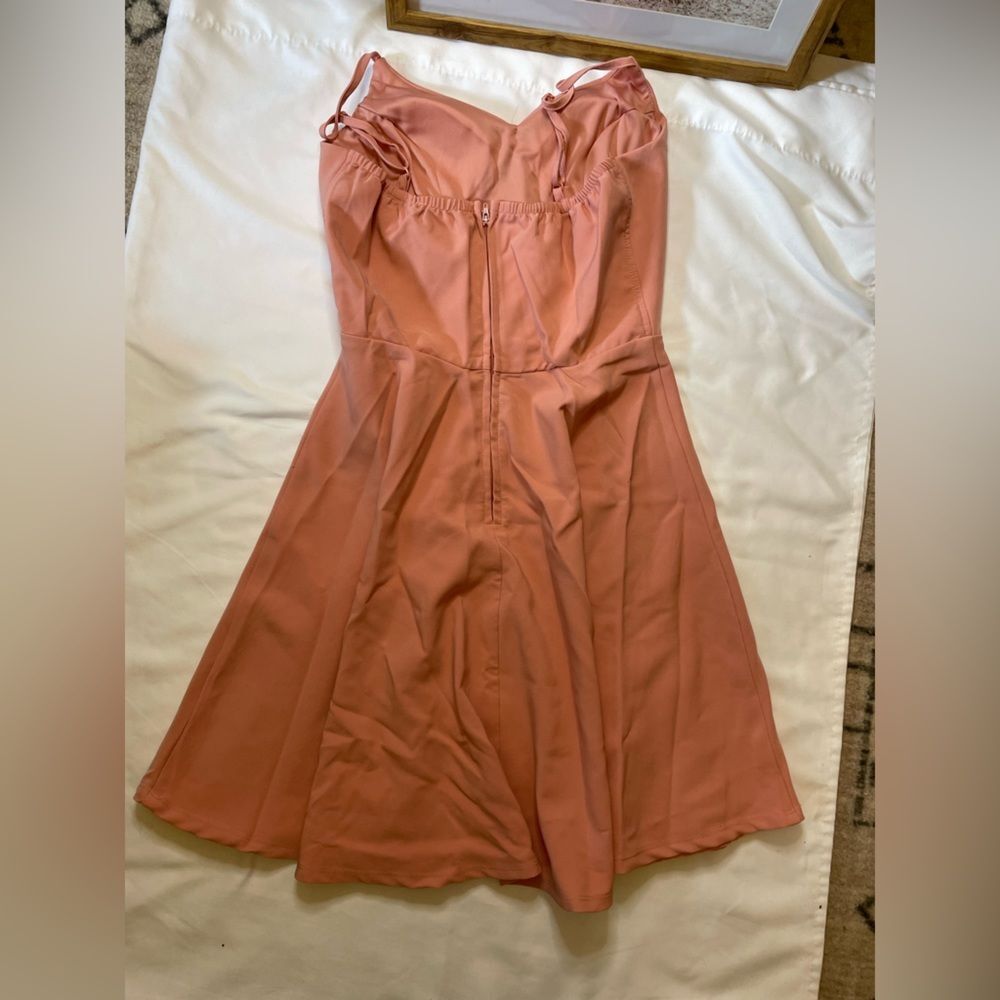 Trixxi size medium peach/Salem colored mini dress - Picture 3 of 6